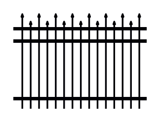 Manhattan Style Aluminum Fence